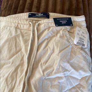 Hollister Parachute Baggy Pants - Cream